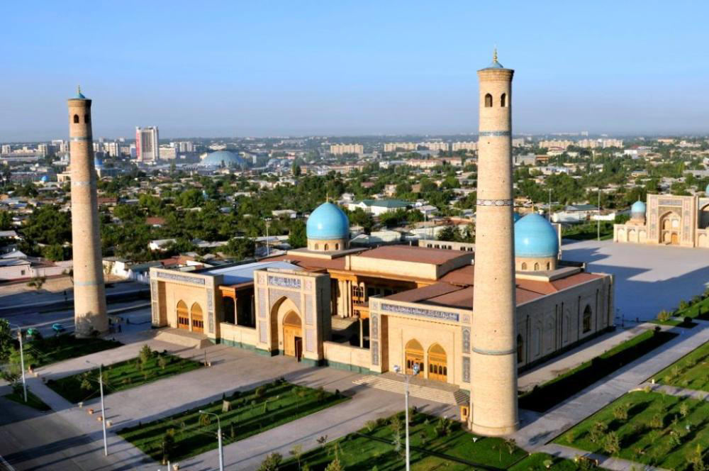 Eine Moschee in Taschkent in Usbekistan. taschkent moschee
