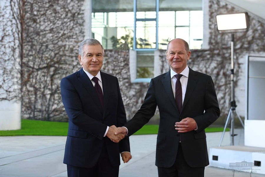 Präsident der Republik Usbekistan Shavkat Mirziyoyev Besuch nach Deutschland 344753241 1200112667373606 2783965696963306795 n