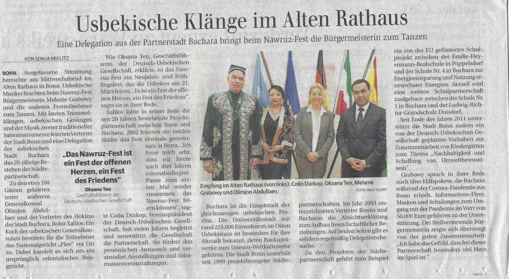 Nawruz Fest in Bonn am 15. März 2023 artikel im general anzeiger bonn 16.03.2023