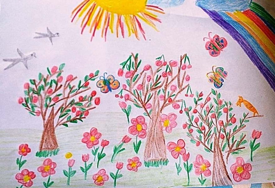 Kinder Malwettbewerb zum Thema "Tulpe und Mond" in Buchara photo 2021 05 10 16 01 52